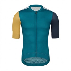 Maillot de cyclisme blanc à manches courtes pour homme avec empiècements gris, demi-zip avant, respirant, pour vélo de route, prix de gros - Product Image 4