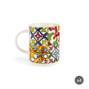 Set di 6 Tazze in Porcellana Excelsa Lisbona 30 Cl Multicolore - Product Image 2