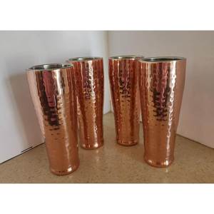 Premium Quality Copper <b>Glass</b> <b>Tumbler</b> Set Business Gifts Bulk Manufacturer Supplier Custom Packaging Export Drinkware Reusable - Product Image 4