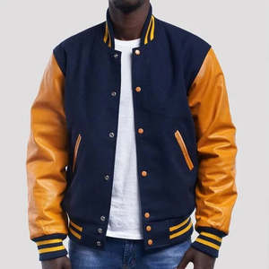 Chaqueta de alta calidad para hombre, chaqueta varsity de béisbol personalizada OEM, nuevo diseño 2025, chaqueta varsity para hombre. - Product Image 5