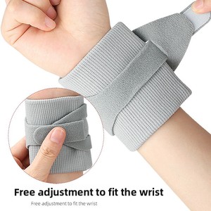 Attelle de poignet réglable avec fermeture auto-agrippante pour adultes, ajustement universel, couleur grise, style classique - Product Image 5