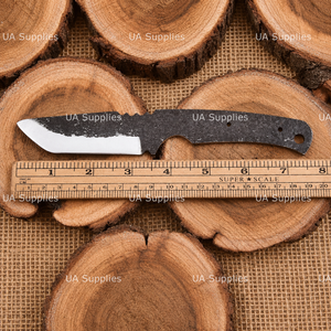 Cuchilla en bruto de acero al carbono Drop Point de venta directa de fábrica para bricolaje, cuchillo de camping con espiga completa y filo recto, material de mango personalizado - Product Image 5