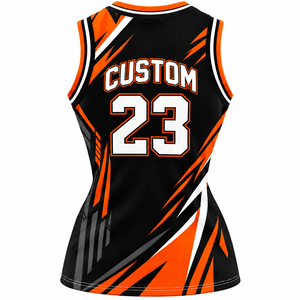 Nuevas Camisetas de Baloncesto Sublimadas para Mujer 2025, 100% Poliéster, Transpirables, de Verano, Premium, de Alta Calidad, con Logotipo Personalizado - Product Image 2