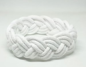 Pulsera de Cuerda con Nudo Turco Náutico Blanco de Alta Calidad, Elegante y Hermosa - Product Image 3
