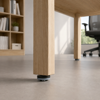 Pieds de meubles en PTFE de 38 mm à visser, pièces de rechange pour pieds de meubles en bois