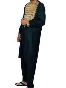 Pakistan Afghan Shalwar Kameez Outerwear <b>Sets</b> ' Islamic Clothing Kameez Dress Wholesale Price Comfortable For Adults - Product Image 3