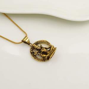 Colgante de Dios Hindú Chapado en Oro, Amuleto Religioso de Latón, Joyería de Moda Unisex, Colgantes Temáticos - Product Image 2