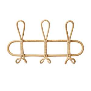 Decorative Rattan <b>Wall</b> <b>Hooks</b> Australia Children Furniture Kids Room Wicker Triple <b>Key</b> Towel Clothes <b>Hook</b> Wholesale - Product Image 2