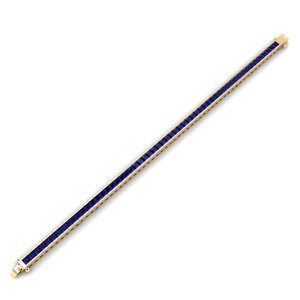 REYES Pulseras de Tenis de Plata de Ley 925 con Moissanita, las Más Vendidas, para Mujer, Joyería Nupcial de Lujo con Zafiro Azul - Product Image 1