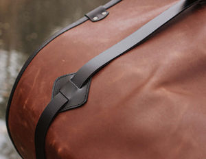 Sac de transport en cuir pleine fleur pour bûches de bois, support de rangement pour bois de chauffage, pour intérieur - Product Image 4