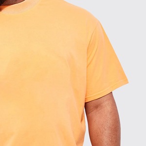 Camisetas Extra Grandes para Hombre con Logotipo Personalizado al por Mayor, Camisetas Extra Grandes Informales de Color Sólido 100% Algodón - Product Image 4