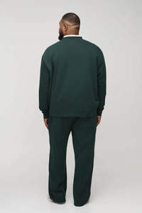 Chándal de color verde sólido para hombre, el más demandado, personalizado, de secado rápido, transpirable, ligero, de manga larga. - Product Image 3