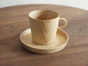 Handmade Wooden <b>Tea</b> Cups Set Round Shape With Handle Wabi Sabi Design Natural Finish Rustic Drinkware for Home Use - Product Image 2