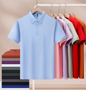Polo de Algodón Azul Marino para Hombre, Manga Corta, Corte Regular, Color Sólido, Estilo Casual, Diseño de Cuello de Punto Piqué - Product Image 6