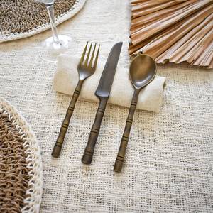 Ensemble de couverts en laiton, style vintage, pour décoration de table de mariage, vaisselle, décoration de table de ferme, cadeaux pour la maison - Product Image 6