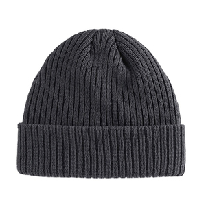 Bonnet côtelé en acrylique personnalisé, uni, chaud pour l'hiver, vert fluo et vert foncé, pour l'extérieur, style streetwear, vente en gros - Product Image 6