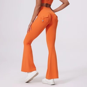 Custom Wholesale Women’s No Front Seam High Waist Buttery Soft Straight Leg Workout Yoga Leggings – Gym Fitness Pants - Product Image 3