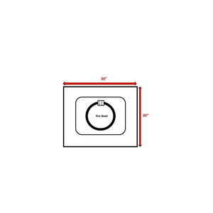 25\" H X 30\" W Steel Outdoor <b>Fire</b> <b>Pit</b> <b>Table</b> with Lid Durable <b>Fire</b> <b>Pits</b> for Outdoor Use - Product Image 5