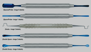 Surgical Sources Industries Dual-Ended Dental Scaler Blue Tip Manual <b>Tooth</b> <b>Cleaning</b> <b>Tool</b> Class I Instrument CE Certified Model - Product Image 4