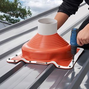 2 Pezzi Guarnizione Flessibile in Silicone per Tubi di Copertura, Resistente alle Alte Temperature 101°F, Adatta per Tubi con Diametro Esterno da 6 3/4'' a 14'' per Teli di Copertura - Product Image 2
