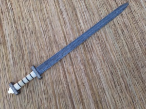 DAMAS FAIT À LA MAIN BONE POIGNÉE INCROYABLE NMT-2525 D'ÉPÉE VIKING - Product Image 5