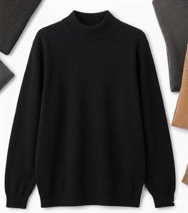 Ostriya Intl 2026 Women Streetwear Turtleneck Lightweight 100% Cotton Embroidered <b>Drop</b>-shoulder Sweatshirt Loose Fit Oversized - Product Image 3