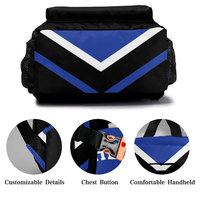 Sac de sport multifonctionnel personnalisé OEM en polyester imprimé, grand format, imperméable, à paillettes, pour le cheerleading, les voyages et le shopping en extérieur