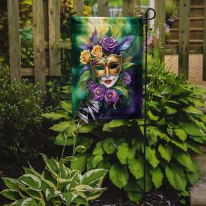 Mardi Gras Mask <b>Garden</b> <b>Flag</b> Multicolor Decorative Mailbox Banner for Patio & Yard for Flower Beds & Lawn Artwork - Product Image 2