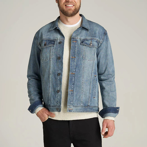 <b>men</b> <b>black</b> denim jacket featuring stretch denim and regular fit Private Label Wholesale - Product Image 3