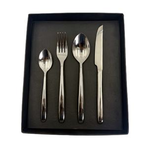 Meilleures ventes de couverts en acier inoxydable 202, couverts de luxe BRILLIANT, design unique, vaisselle polie miroir argentée à l'aviation - Product Image 1