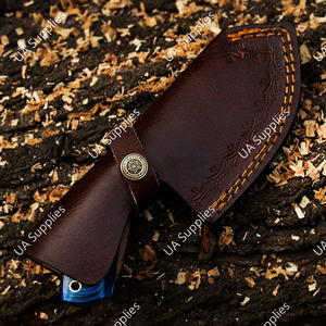 Cuchillos de caza y camping de acero de Damasco rectos OEM/ODM personalizables al por mayor, con mango de resina, en grandes cantidades al mejor precio - Product Image 6