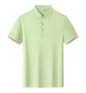 Haute qualité 200gsm 90% coton 10% Spandex 100S mercerisé Premium affaires Polo Golf chemise pour hommes femmes Logo personnalisé broderie - Product Image 3