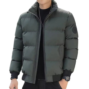 Chaqueta de Servicio de Último Diseño OEM para Hombre, Ropa de Invierno, Chaqueta Bomber Personalizada con Etiqueta Tejida, Abrigo Acolchado Brillante con Capucha al por Mayor - Product Image 3