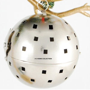 ของตกแต่งคริสต์มาสกลางแจ้งราคาพิเศษ ลูกบอลต้นคริสต์มาสสีเงินทำมือ คุณภาพสูง สำหรับงานซับลิเมชั่น ของตกแต่งชิ้นเล็ก - Product Image 1