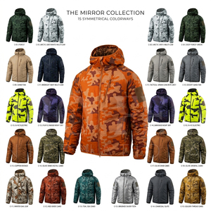Hot Selling Premium Quality <b>Lightweight</b> Camouflage Hooded Puffer <b>Jacket</b> Windproof Warm Outdoor <b>Casual</b> Winter <b>Jackets</b> For Unisex - Product Image 1