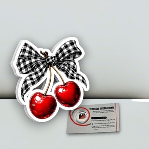 Placa de Acrílico en Forma de Corazón con Lazo de Cereza para Extensiones de Pestañas, Placas Magnéticas Rectangulares con Diseño de Flor y Mariposa, Herramienta de Belleza Personalizada - Product Image 1