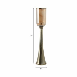Support de bougie de 34 pouces résistant à la chaleur, décoration d'intérieur, porte-bougie en métal - Product Image 1