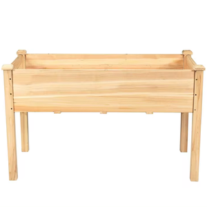 Bac à plantes surélevé en bois pour jardin extérieur avec pieds, vente en gros d'usine pour jardinières pour légumes GB102 - Product Image 4