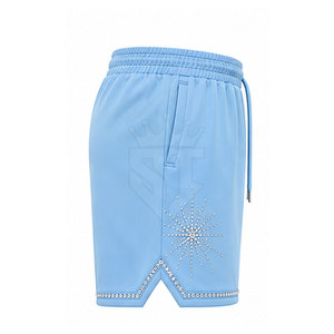 Pantalones Cortos Casuales Unisex con Pedrería Ecológica, Sólidos, para Hombre y Mujer, Ajuste Holgado, Ropa Urbana Diaria, Venta al Por Mayor - Product Image 2