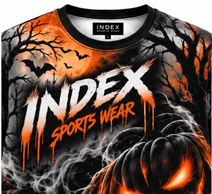 INDEX Men's Halloween Skull Printed <b>T</b>-<b>Shirt</b> Short Sleeve O-Neck Quick Dry Sporty Casual Wear With <b>Pumpkins</b> And Bats Design - Product Image 5