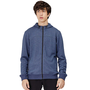 Sweat à capuche zippé personnalisé pour homme, léger, style streetwear, veste de sport, fournisseur de vêtements haut de gamme OEM ODM, usine - Product Image 3