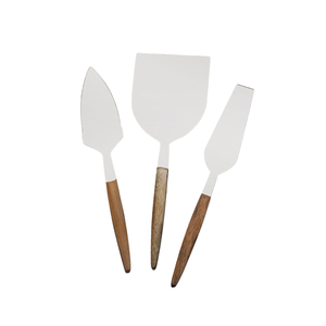 Juego de cuchillos para queso de acero inoxidable al por mayor con mangos de diseño de rama, herramientas metálicas para cortar y servir queso para uso doméstico y hotelero - Product Image 6