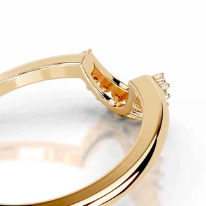 Anillo de Boda con Diamante Cultivado en Laboratorio, Corte Facetado Redondo, Certificado IGI - Product Image 3