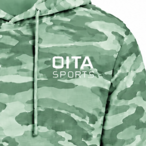 Sweat à capuche camouflage vert menthe pour homme, imprimé personnalisé, avec poche kangourou, manches longues, décontracté, streetwear d'extérieur - Product Image 6
