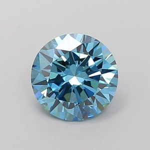 Diamante CVD redondo de 1.74 quilates, azul intenso, claridad VS1, pulido excelente, piedra preciosa cultivada en laboratorio, P1519 - Product Image 1