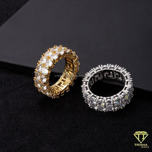 Anillo de eternidad con diamantes cultivados en laboratorio, plata de ley 925, venta al por mayor para minoristas de joyería de lujo - Product Image 5