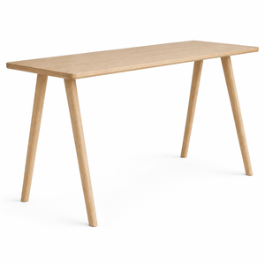 Modern Scandinavian Desk Solid Wood Legs Plywood Veneer Top Minimalist Home <b>Office</b> Desk Custom Size OEM ODM - Product Image 1