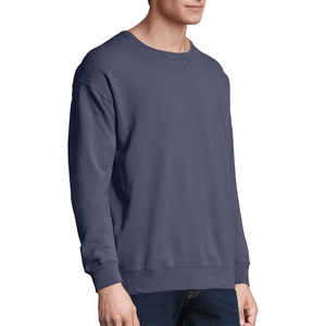 เสื้อฮู้ดผู้ชายสีกรมท่า ทรงปกติ ลายตัวอักษร ผ้าถัก คอตตอน เป็นมิตรกับสิ่งแวดล้อม มีกระเป๋า สไตล์ลำลอง สตรีทแวร์ สำหรับฤดูหนาว - Product Image 3