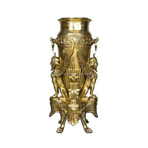 Florero de metal fundido con diseño martillado junto con acabado de metal personalizado para la decoración del hogar y la Oficina - Product Image 4