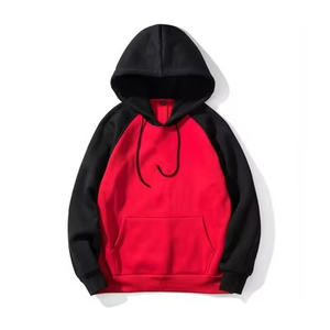 Sudadera con capucha de moda para hombre, de dos tonos y bloques de color, manga regular, con bolsillo, estilo casual urbano, tela cómoda de algodón. - Product Image 3